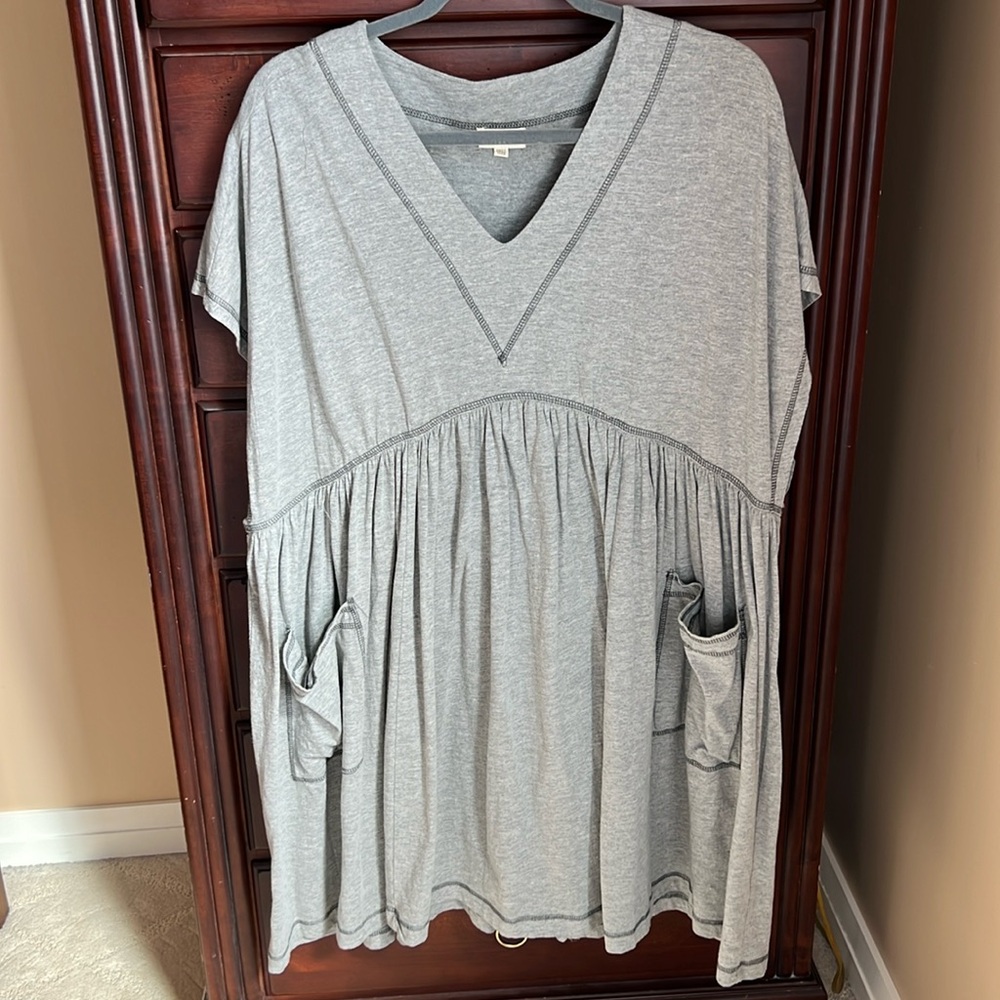 World Market Grey Tunic NWOT